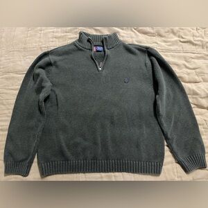 Chaps Men's Green Half-Zip Sweater